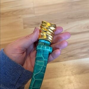 Carlisle Turquoise and Gold Women's Belt